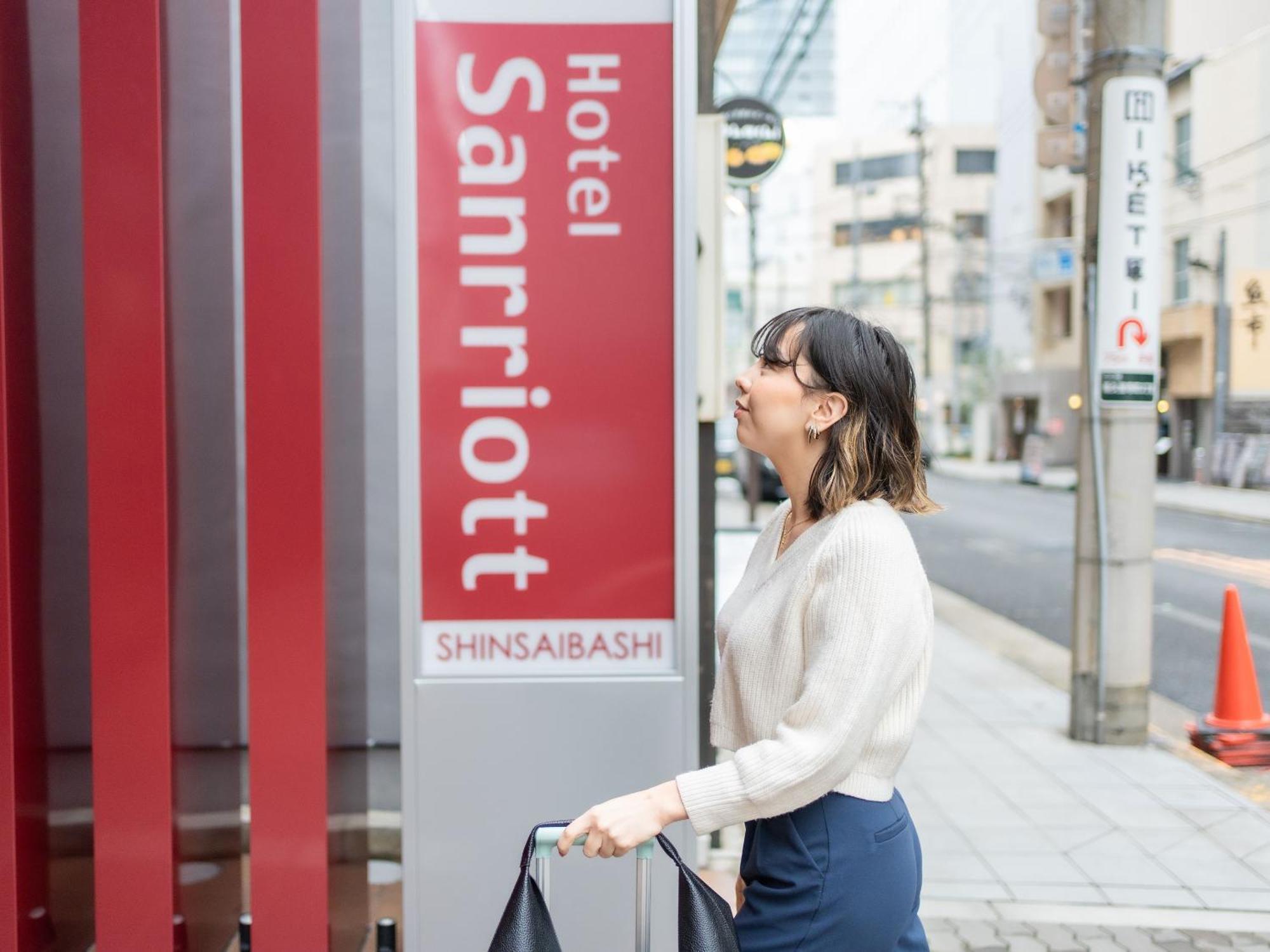 Hotel Sanrriott Shinsaibashi Ōsaka Exterior foto